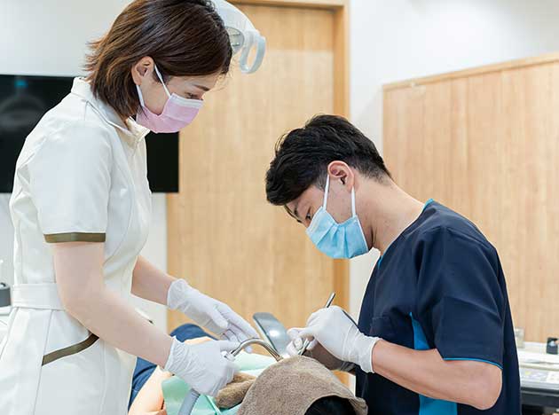 矯正歯科治療の様子